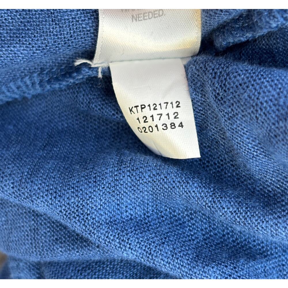 J. Jill Love Linen Sleeveless Twist Front Tank Top Blue Women's Small Petite - Picture 5 of 5
